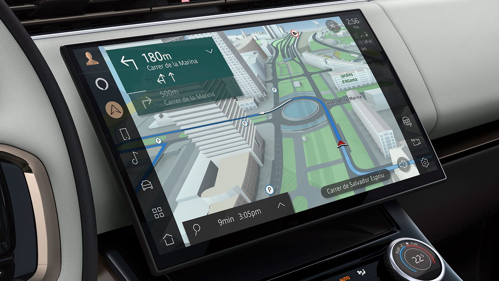 Изогнутый 13,1-дюймовый сенсорный экран из термополированного стекла с интуитивно понятным тактильным управлением.